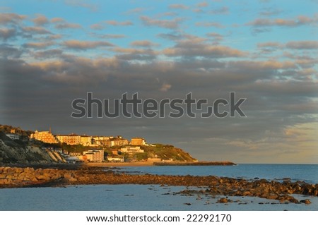 view of ventnor, isle of wight,England.