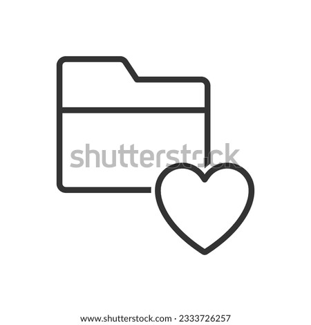 Favorite Folder With Heart Icon
