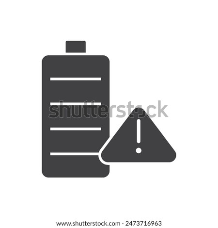 Battery Alert Icon Sign Symbol