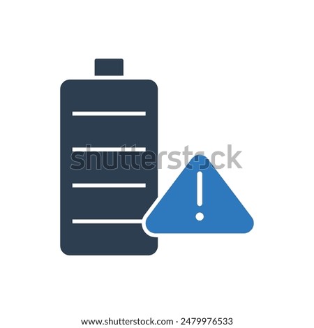 Battery Alert Icon Sign Symbol