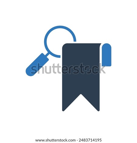 Bookmark Search Icon Sign Symbol