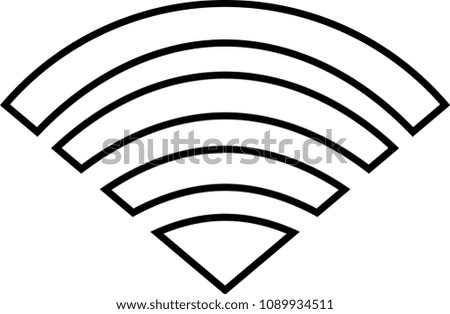 Black Signal icon of radio wave status 0