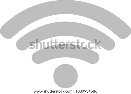 Round Signal icon of radio wave status 0