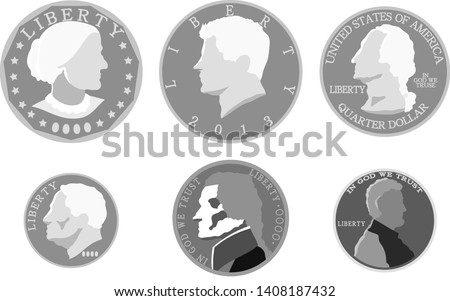 This is an illustration of cent coin set.