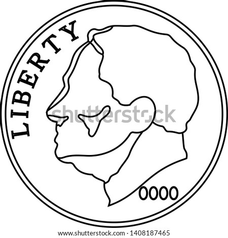 This is an illustration of a 10 cent coin.