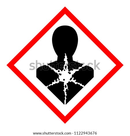 Longer Term Health Hazard,GHS Hazard Pictogram, Vector Illustration, Isolate On White Background Label .EPS10