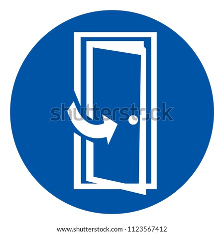 Keep Door Closed Symbols Sign, Vector Illustration, Isolate On White Background Icon .EPS10