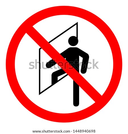 Do Not Enter Confined Space Symbol Sign ,Vector Illustration, Isolate On White Background Label. EPS10