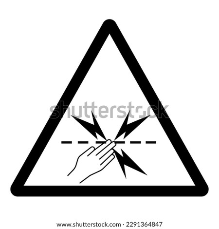 Warning Electric Fencing Symbol Sign, Vector Illustration, Isolate On White Background Label .EPS10