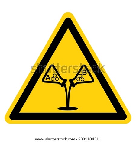 Do NOT mix brands and types of foam concentrate Symbol Sign ,Vector Illustration, Isolate On White Background Label .EPS10 