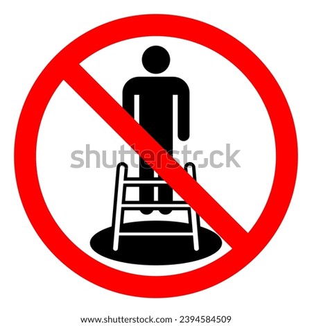 Do Not Enter Confined Space Symbol Sign ,Vector Illustration, Isolate On White Background Label. EPS10