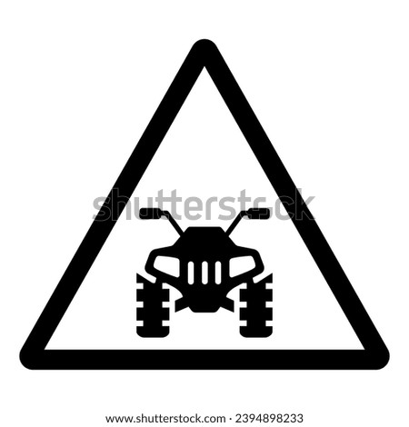 Atv Symbol Sign,Vector Illustration, Isolate On White Background Label. EPS10