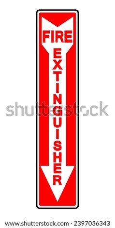 Fire Extinguisher Symbol Sign, Vector Illustration, Isolate On White Background Label. EPS10