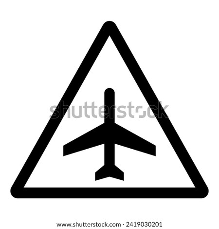 Airport Area Symbol Sign, Vector Illustration, Isolate On White Background Label .EPS10