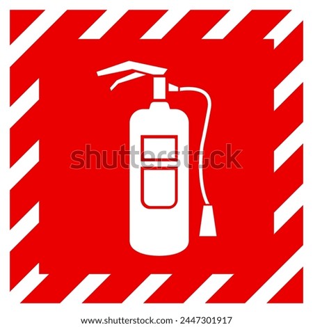 Fire Extinguisher Symbol Sign, Vector Illustration, Isolate On White Background Label. EPS10