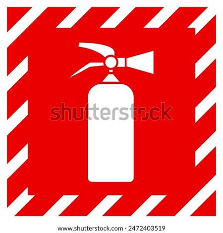 Fire Extinguisher Symbol Sign, Vector Illustration, Isolate On White Background Label. EPS10