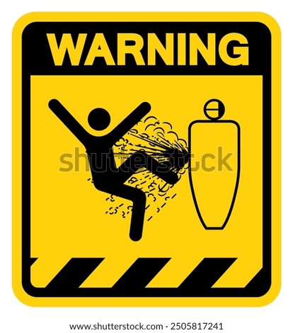 Servicing While Pressurized Can Severe Injury Warning Sign, Vector Illustration, Isolate On White Background Label. EPS10