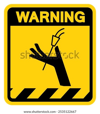 Doctor Blades Can Cut Warning Sign, Vector Illustration, Isolate On White Background Label.EPS10