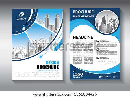 Business abstract vector template. Brochure design, cover modern layout, annual report, poster, flyer in A4 with colorful triangles, geometric shapes for tech, science, market with light background