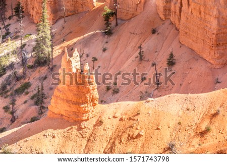 Similar – Image, Stock Photo Like a chapel, hoodoo in the Bryce Canyon Utah