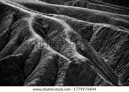 Similar – Image, Stock Photo Sandstone structures at Zabriskie Point in the Death Valley National Park