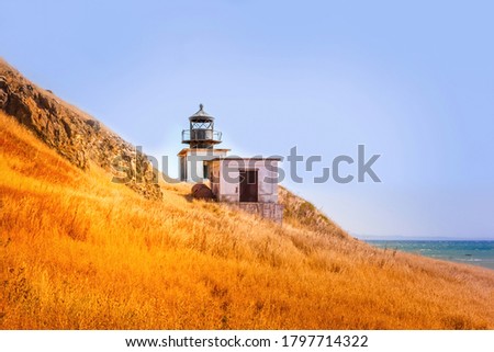 Foto Bild Der verlassene Leuchtturm von Punta Gorda an der Verlorenen Küste, Kalifornien