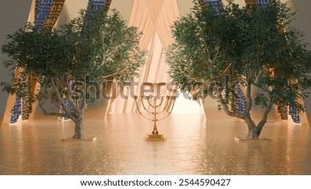 Similar – Image, Stock Photo candlesticks Light Lamp