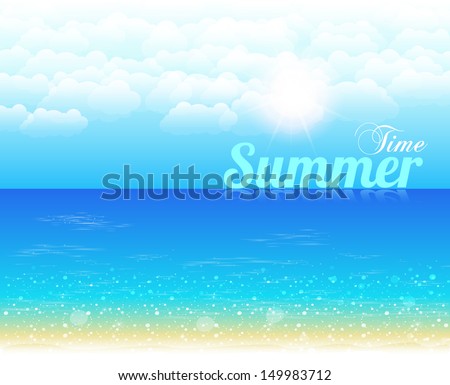 Summer Time Vector Design