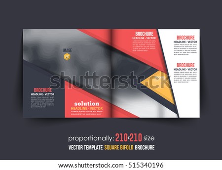bi fold business brochure design template leaflet magazine cover