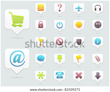 Clean Vector Icon Set 03