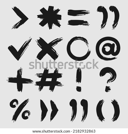 Vector multiplication and cross ink brush stroke icon, punctuation X vector grunge and symbol for social media, logo, internet app, hand drawn icon isolated on white background.