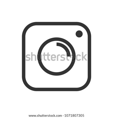 Camera vector icon. Instagram icon. Instagram social media logo icon vector