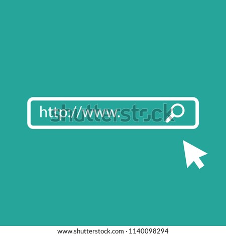 WWW icon. Web site icon. WWW with arrow