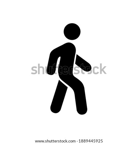 Walking man. People symbol. Vector illustration. EPS 10