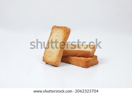 crispy rusk, cake rusk, cardamom rusk Crunchy Rusk or Toast for healthy life Сток-фото © 