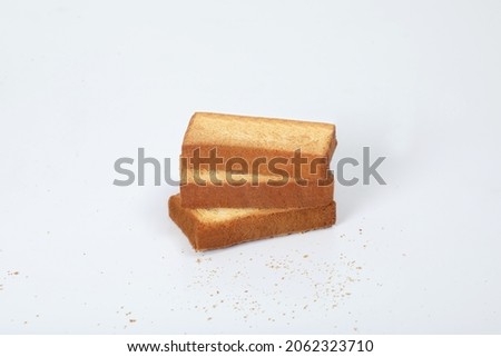 crispy rusk, cake rusk, cardamom rusk Crunchy Rusk or Toast for healthy life Сток-фото © 