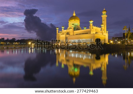 Sultan Omar Ali Saifuddien Mosque is an Islamic mosque located in Bandar Seri Begawan, the capital of the Sultanate of Brunei. Considered as one of the most beautiful mosques in the Asia Pacific.