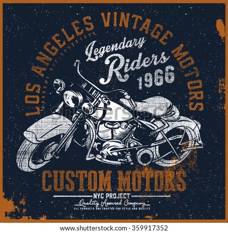 motorcycle t-shirt graphic