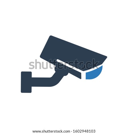 Security camera icon, CC tv symbol for your web site , logo, app, UI design
