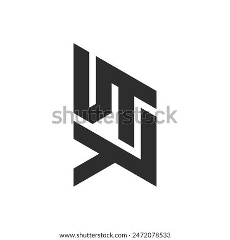 UTY letter logo, UTY or U T letter alphabet logo