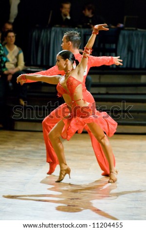 Professional dancers competition. Latin dance.