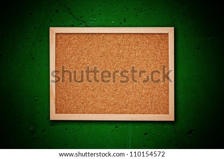 Nice cork memory board with wooden frame