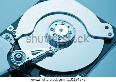 Computer hard disk. SATA computer hard disk drive.