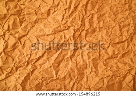 Crumpled paper texture. Old recycled paper background.