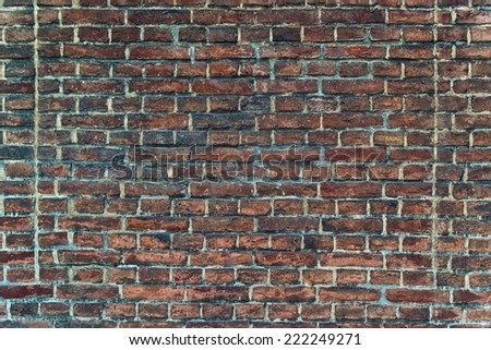 Old Brick Wall as urban street backdrop or pattern.