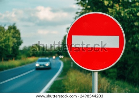 Similar – Image, Stock Photo Car Drives along One Lane Road in Jungle with Waterfall