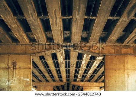 Foto Bild Betonbrücke Brutalismus