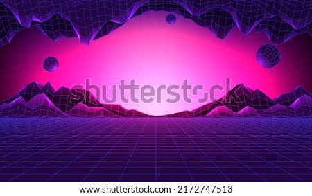 Banner of concept of technology metaverse. Concept of virtual digital reality. Simulation of network futuristic world. Future digital metaverse. 3d vector illustration. Innovation global technology.