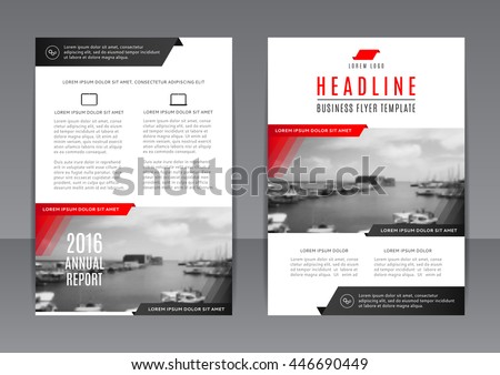 red and black modern brochure flyer design template download free
