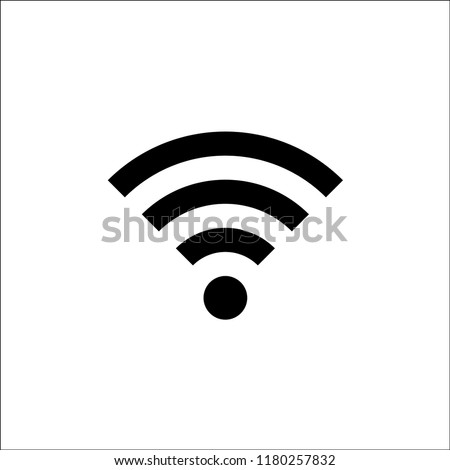 Wifi Icon in trendy flat style isolated on white background. Wireless network symbol for your web site design, logo, app, UI. Vector illustration, EPS10.